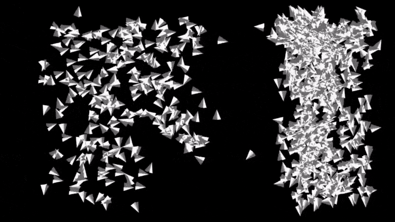 Bad Apple x GPU Instancing footage